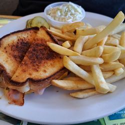 Falls Family Restaurant - French toasted ham or turkey and cheese