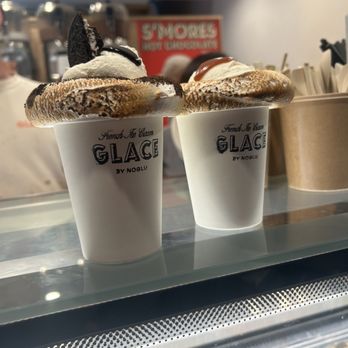 Glace - Cookies and cream and salted caramel hot chocolates - Ice Cream & Frozen Yogurt Near Me - New York, New York Glace - Cookies and cream and salted caramel hot chocolates - Ice Cream & Frozen Yogurt Near Me - New York, New York