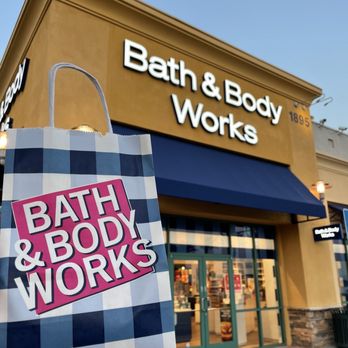 Bath & Body Works - My tiny purchase bag in front of the beautiful store front - Cosmetics & Beauty Supply Near Me - Upland, California