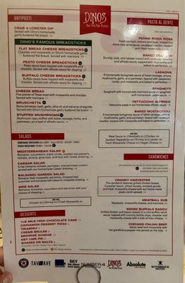 Menu photo 4 Dino's Pizzeria North Mankato, MN Menu photo 4 Dino's Pizzeria North Mankato, MN