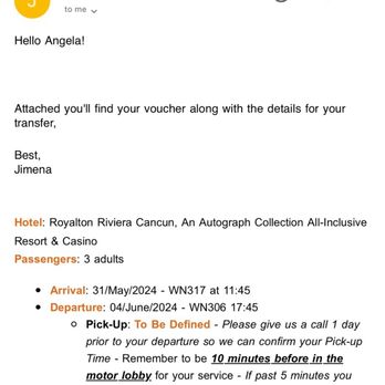 NexusTours - Confirmation email and voucher - Travel Services Near Me - Cancún, ROO