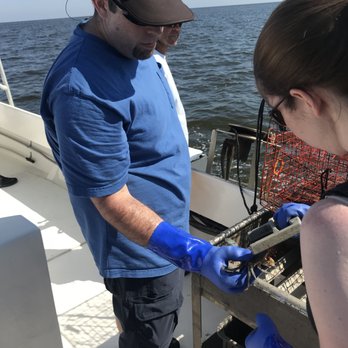 OBX Crabbing & Shrimping Charters - Measuring crabs. - Boat Charters Near Me - Wanchese, North Carolina OBX Crabbing & Shrimping Charters - Measuring crabs. - Boat Charters Near Me - Wanchese, North Carolina