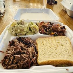 Blackwood - Brisket with bourbon beans and potato salad.
