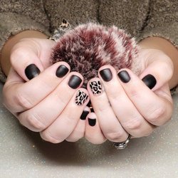 Polish Pixi - Manicure, Hard Gel, Matte Finish, Cheetah Design