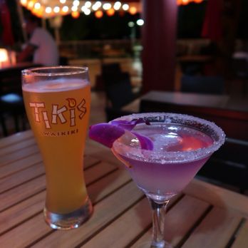 Tikis Grill & Bar - Butterfly sunset martini and Mango Cart - Seafood Near Me - Honolulu, Hawaii Tikis Grill & Bar - Butterfly sunset martini and Mango Cart - Seafood Near Me - Honolulu, Hawaii