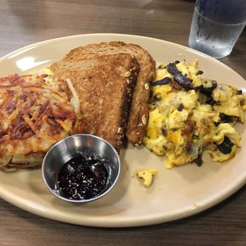 Snooze, an A.M. Eatery - Scramble with bacon and sausage - Breakfast & Brunch Near Me - Chapel Hill, North Carolina Snooze, an A.M. Eatery - Scramble with bacon and sausage - Breakfast & Brunch Near Me - Chapel Hill, North Carolina
