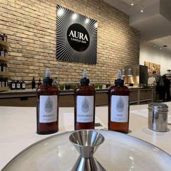 AURA Candle Bar - Beautiful work station - Candle Stores Near Me - Chicago, Illinois