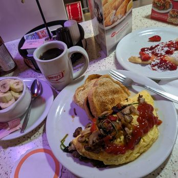 Denny's - Ultimate veggie omelette with crepes - Diners Near Me - El Segundo, California