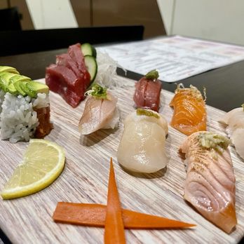 Bora Sushi - a variety of sushi on a cutting board - Sushi Bars Near Me - West Hollywood, California