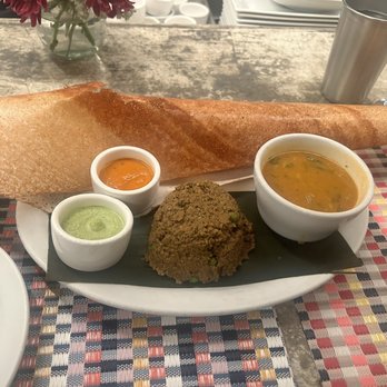 Paper Dosa - Lamb Keema Dosa - Indian Near Me - Santa Fe, New Mexico