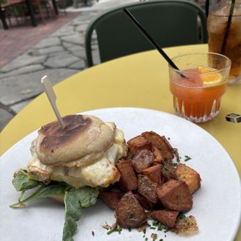 Understory - Breakfast sandwich with pork belly and potatoes - Restaurants Near Me - Columbus, Ohio