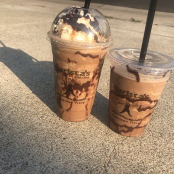 Barista's - 2 snicker bar mochas. One of them has almond milk. - Coffee & Tea Near Me - Tracy, California Barista's - 2 snicker bar mochas. One of them has almond milk. - Coffee & Tea Near Me - Tracy, California