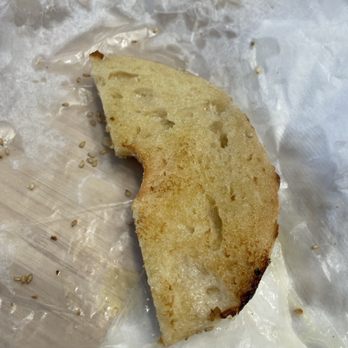 Lifes A Bagel - Here is my double toasted bagel. I've tried 4 times to order from this place and they still can't get a buttered toasted bagel done right. - Bagels Near Me - Long Beach, New York