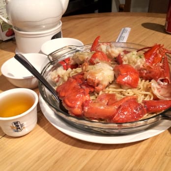 Koi Palace - Wok-fried Maine Lobster with E-fu Noodles - Dim Sum Near Me - Dublin, California Koi Palace - Wok-fried Maine Lobster with E-fu Noodles - Dim Sum Near Me - Dublin, California