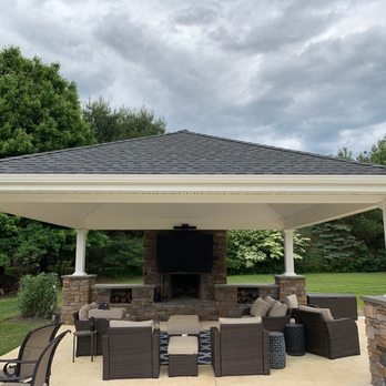 Gutter Fabulous - Gutters on the pool pavilion - Gutter Services Near Me