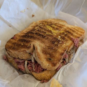 Nate's Korner - Reuben hot sandwich = satisfying but quite salty - Breakfast & Brunch Near Me - Santa Ana, California