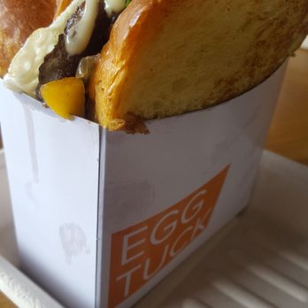 Egg Tuck - Watch out for the yolk in the middle!!! - Breakfast & Brunch Near Me - Los Angeles, California