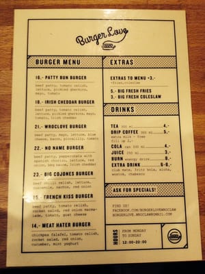 Menu photo 1 Burger Love Wrocław, DS