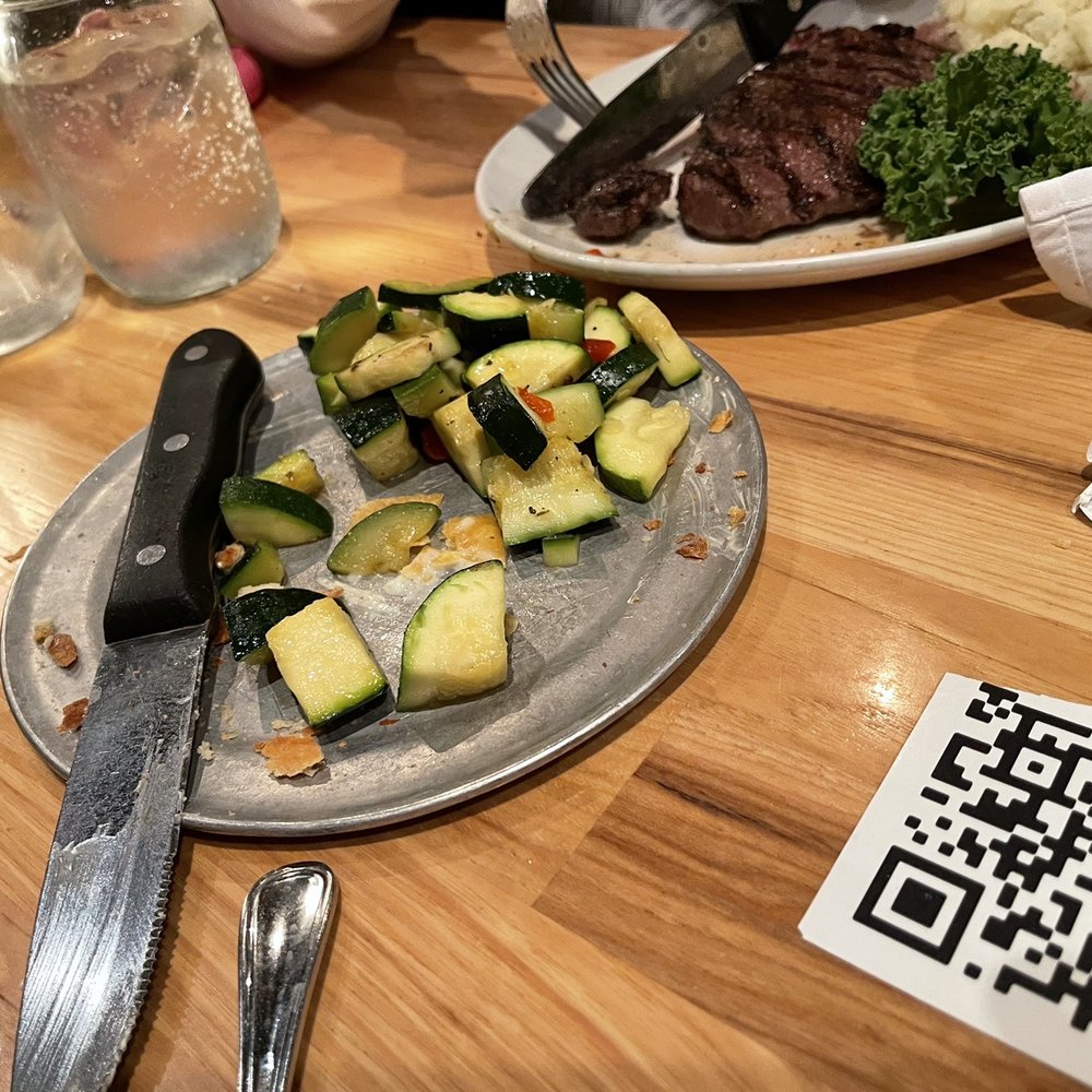Black Oak Grill - Not "mixed vegetables" as written on menus, but 100% zucchini. - American Near Me - Branson, Missouri Black Oak Grill - Not "mixed vegetables" as written on menus, but 100% zucchini. - American Near Me - Branson, Missouri