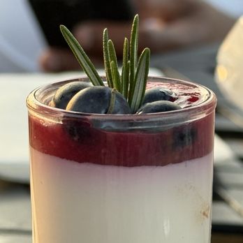 Lake House Restaurant - Blueberry penna-cotta yummy - Mediterranean Near Me - Vineland, Ontario