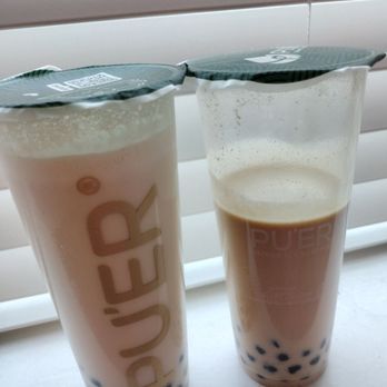 Pu’er Taiwan Tea & Coffee - "Regular ice with boba" (after ice melted) & "no ice with boba"... Interesting. - Coffee & Tea Near Me - Richardson, Texas Pu’er Taiwan Tea & Coffee - "Regular ice with boba" (after ice melted) & "no ice with boba"... Interesting. - Coffee & Tea Near Me - Richardson, Texas