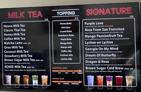 Menu photo 5 Kokee Kitchen Bubble Tea & Chicken Columbia, MD