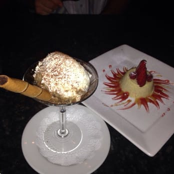 Alessa - Tiramisu is the martini glass, cheesecake plated. Sadly, my husband and I won't be back. - Italian Near Me - Laguna Beach, California