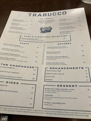 Menu photo 1 Trabucco Orlando, FL Menu photo 1 Trabucco Orlando, FL