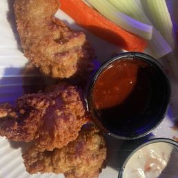 Hot wings. More like fried chicken Hot wings. More like fried chicken