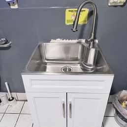 Installed sink