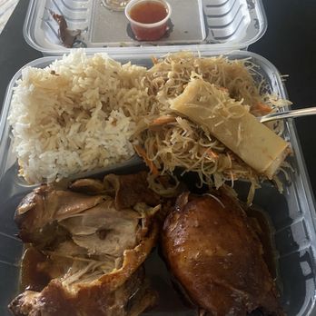 The Manila Fiesta - Chicken Adobo combo plate. - Filipino Near Me - Salem, Oregon The Manila Fiesta - Chicken Adobo combo plate. - Filipino Near Me - Salem, Oregon