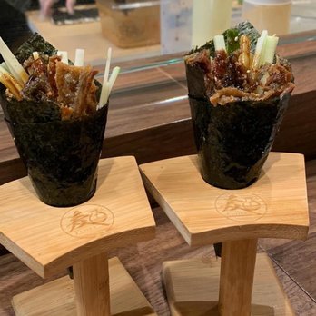 Fujiya - Salmon skin hand rolls - Japanese Near Me - Elk Grove, California