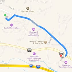 Greenburgh Taxi - Round trip less than 2 miles for $17. Last time they would get any business from us.