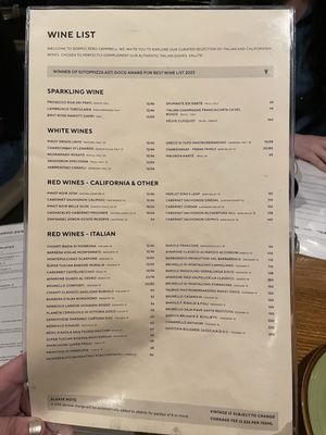 Menu photo 2 Doppio Zero Campbell Campbell, CA