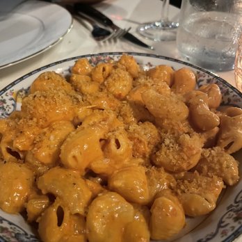 Elina's - Rigatoni A La Vodka with that breadcrumb...and sauce. Delicious - Italian Near Me - Chicago, Illinois