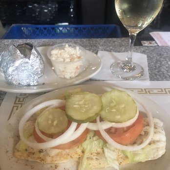 Dorido's Restaurant - Broiled fish (I asked for extra veggies & they had no problem doing it) - Seafood Near Me - Pittsburgh, Pennsylvania