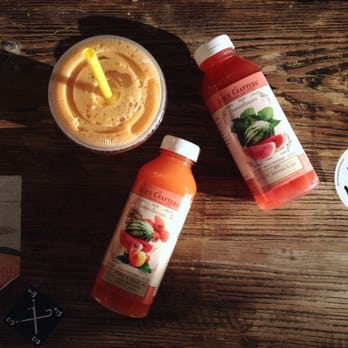 Juice Crafters - Clockwise from top right: Watermelon Mint (#16), Fresh and Clean (#11), Apple Juice - Juice Bars & Smoothies Near Me - Los Angeles, California