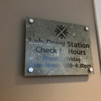 Lab Corp - Friday, February 8, 2019: Blood Draw station signage. - Laboratory Testing Near Me - Carson City, Nevada