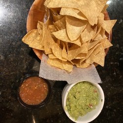 Chips & Salas with side of guacamole