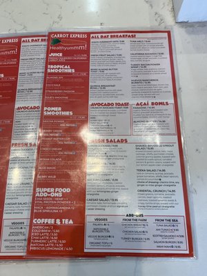 Menu photo 1 Carrot Coconut Creek, FL