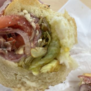 Goomba's Pizzeria - Brown lettuce showing from hoagie - Pizza Near Me - Colmar, Pennsylvania Goomba's Pizzeria - Brown lettuce showing from hoagie - Pizza Near Me - Colmar, Pennsylvania