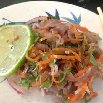 Pho Dalat - Beef Salad - Raw beef "cooked" in fresh lemon juice - Vietnamese Near Me - Houston, Texas Pho Dalat - Beef Salad - Raw beef "cooked" in fresh lemon juice - Vietnamese Near Me - Houston, Texas