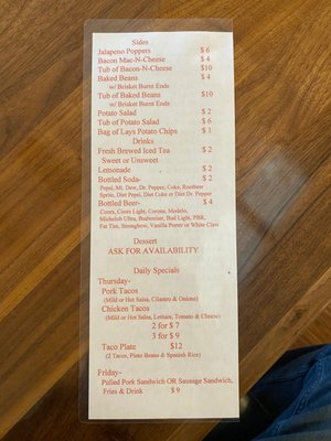 Menu photo 7 BMan's BBQ Sedalia, CO