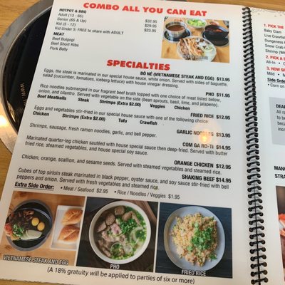 Menu photo 4 K+ Hotpot Aurora, CO