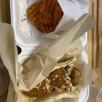 Hummus Republic - Pita and Sweet Potato Fries - Mediterranean Near Me - Atlanta, Georgia