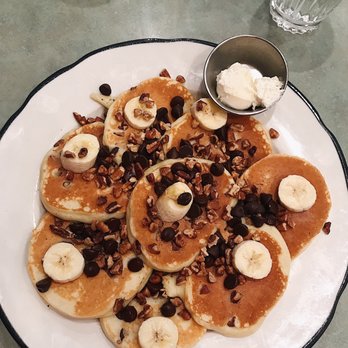 The Original Pancake House - gluten-free pancakes with chocolate chips, pecans, and banana - Breakfast & Brunch Near Me - Noblesville, Indiana