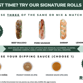 Roll & Co - Signature Spring Roll Menu - Vietnamese Near Me - Brea, California Roll & Co - Signature Spring Roll Menu - Vietnamese Near Me - Brea, California