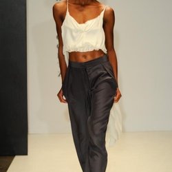 Amy Marie Goetz Fashion custom silk top and tailored pant.