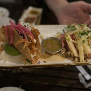 Mexcal - Shrimp taco and cauliflower apple taco - Mexican Near Me - Reno, Nevada Mexcal - Shrimp taco and cauliflower apple taco - Mexican Near Me - Reno, Nevada