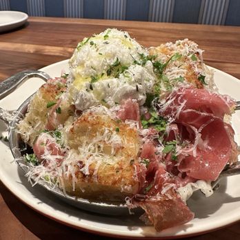 North Italia - White Truffle Garlic Bread w/prosciutto - Italian Near Me - Cerritos, California North Italia - White Truffle Garlic Bread w/prosciutto - Italian Near Me - Cerritos, California